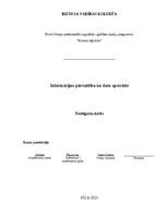 Konspekts 'Informācijas pārvaldība un datu apstrāde', 1.