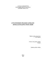 Prakses atskaite 'Civiltiesiskās prakses atskaite', 1.