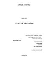 Konspekts 'Bilances analīze', 1.