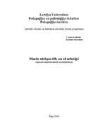 Eseja 'Arhetipu teorija: mazās nāriņas arhetips daiļdarba analīzē', 1.
