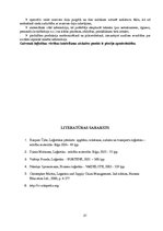 Konspekts 'Loģistikas darbības veidi: iepirkšanas, ražošanas, sadales un servisa loģistika', 21.