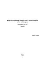 Referāts 'Latvijas augstskolu un koledžu studiju fakultāšu studiju maksu salīdzinājums', 1.