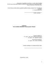 Prakses atskaite 'Atskaite par agrīnu bernības', 1.