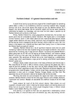 Eseja 'Northern Ireland - it's general characteristics and role', 1.