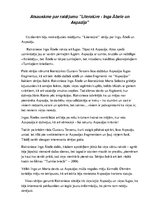 Konspekts 'Atsauksme par raidījuma "Literatūre" sēriju par Ingu Ābeli un Aspaziju', 1.