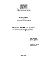 Referāts 'Būvfirmas RBS "Skals" apraksts. Cenu veidošanas programma', 1.