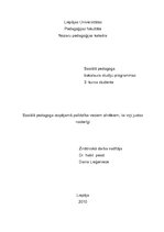 Referāts 'Sociālā pedagoga iespējamā palīdzība veciem cilvēkiem, lai viņi justos noderīgi', 1.