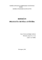 Referāts 'Pieauguša cilvēka attīstība', 1.
