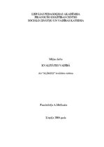 Eseja 'AS "Aldaris" kvalitātes sistēma', 1.