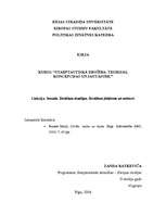 Konspekts 'Drošība – starptautisko attiecību "atslēgas" vārds?', 1.