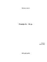 Referāts 'Francija 16. - 18.gadsimtā', 1.