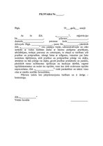 Paraugs 'Pilnvara pārstāvēšanai tiesā', 1.