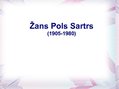 Prezentācija 'Žans Pols Sartrs', 1.