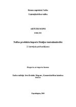 Referāts 'Naftas produktu imports Dānijas tautsaimniecībā', 1.