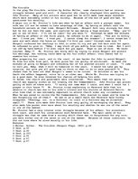 Eseja 'The Crucible', 1.