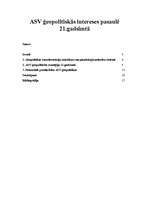 Referāts 'ASV ģeopolitiskās intereses pasaulē 21.gadsimtā', 1.