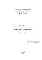 Diplomdarbs 'Kopīpašuma reālā sadale', 1.