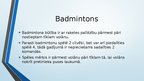 Prezentācija 'Badmintons', 3.