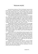 Konspekts 'Klasicisms mūzikā', 1.