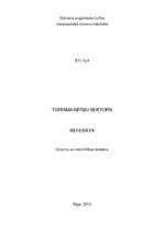 Referāts 'Tūrisma mītņu sektors', 1.