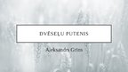 Prezentācija 'Aleksandrs Grīns "Dvēseļu putenis"', 1.