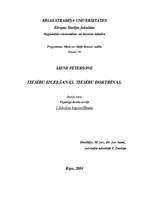 Konspekts 'Tiesību izcelšanās. Tiesību doktrīnas', 1.