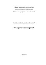 Referāts 'Transporta nozares apskats no 2004.-2009.gadam', 1.