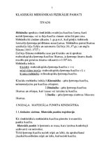 Konspekts 'Klasiskās mehānikas fizikālie pamati', 1.