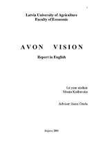 Referāts 'Avon Vision', 1.