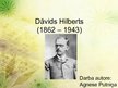 Prezentācija 'Dāvids Hilberts', 1.