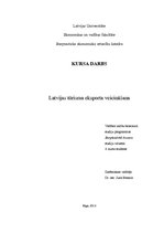 Referāts 'Latvijas tūrisma eksporta veicināšana', 2.