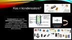 Prezentācija 'Kondensatoru veidi un to pielietojums', 2.