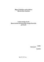 Konspekts 'Laboratorijas darbs. Konstruktīvo būvmateriālu eksperimentāla pārbaude', 1.