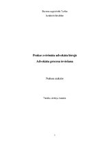 Prakses atskaite 'Prakse zvērināta advokāta birojā. Advokātu procesa ieviešana', 1.