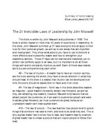 Prezentācija 'Home Reading. Summary about Leadership', 1.