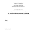 Referāts 'Atjaunojamie energoresursi Vācijā', 1.