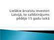 Prezentācija 'Lielākie ārvalstu investori Latvijā, to salīdzinājums pēdējo 15 gadu laikā', 1.