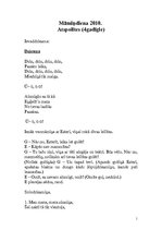 Konspekts 'Māmiņdienas scenārijs', 1.