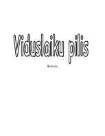 Referāts 'Viduslaiku pilis', 1.