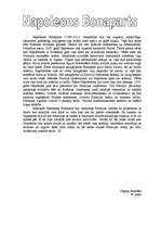 Eseja 'Napoleons Bonaparts', 1.