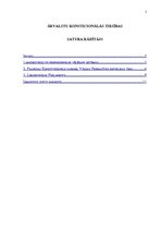 Konspekts 'Ārvalstu konstitucionālās tiesības', 1.