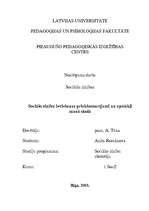 Referāts 'Sociālo zinību ieviešanas priekšnosacījumi un apstākļi manā skolā', 1.