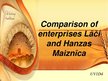 Prezentācija 'Comparison of Enterprises "Lāči" and "Hanzas Maiznīca"', 1.
