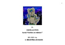 Paraugs '"Kultūra un māksla I" mācību portfolio', 78.