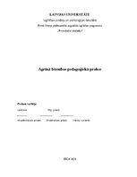 Prakses atskaite 'Agrīnā bērnības pedagoģiskā prakse', 1.