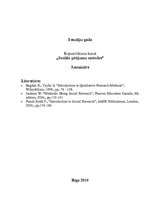 Konspekts 'Dziļā intervija. Vadlīniju sagatavošanas metodiskie principi. Intervijas situāci', 1.