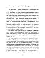 Eseja 'Citas grupas homogenitātes ilūzija un gaidu stereotips', 1.