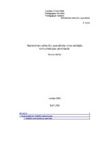 Referāts 'Sabiedrisko attiecību speciālista loma iekšējās komunikācijas veidošanā', 1.