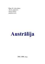 Referāts 'Austrālija', 1.