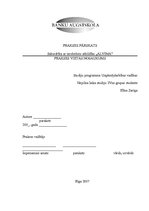 Prakses atskaite 'Sabiedrība ar ierobežoto atbildību "Alvima"', 1.